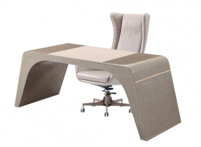 Arbeitszimmer buro Luxus Schreibtisch mit Computerstühl Büromöbel Modern Beige